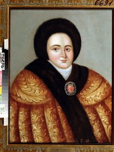 Portrait de la tsarine Eudoxia Feodorovna Lopukhina - Unknown artist