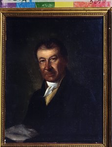 Portrait du compositeur Dmitry Bortniansky (1751-1825). Peinture anonyme. Huile sur toile, fin 18e siècle. Classicisme. State Central A. Bakhrushin Theatre Museum, Moscou. - Unknown artist