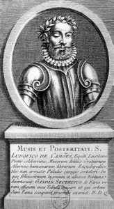 Portrait en médaillon par Luis de Camoens (1524-1580) - gravure - Unknown artist