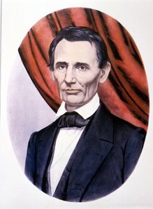 Portrait du président américain Abraham Lincoln (1809 - 1865)