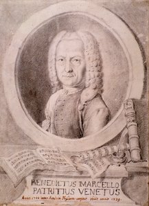 Portrait de Benedetto Marcello (dessin) - Unknown artist