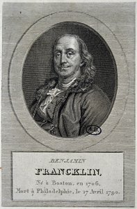 Portrait de Benjamin Franklin, homme politique et physicien américain (1706-1790) - Unknown artist