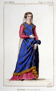 Portrait de Blanche (1252 - 1320), fille de Louis IX (Saint Louis), épouse d