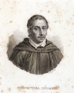 Portrait de Bonaventura Cavalieri. Gravure du 19ème siècle.