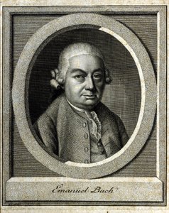 Portrait de Carl Philippe Emanuel Bach dit le Bach de Berlin et Hambourg cinquième enfant de Jean-Sébastien Bach - Unknown artist