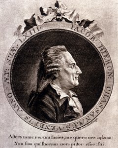 Portrait de Casanova (1725 - 1798) - portrait en frontispice, dans Histoire de ma fuite des prisons de la République de Venise, écrit à Dux en Bohême