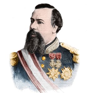 Portrait de Charles III Grimaldi (1818-1889), Prince de Monaco (1856-1889). dans « Le Monde Illustré» du 21 septembre 1889. - Unknown artist