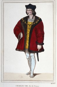 Portrait de Charles VIII (1470 - 1498), roi de France gravure de 1830 - Unknown artist