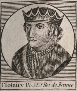 Portrait de Clotaire IV (ca. 685-719), Roi des Francs d