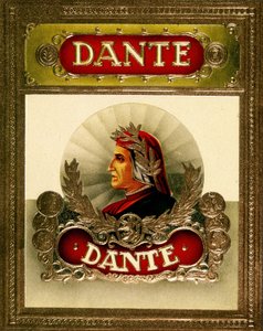 Portrait de Dante Alighieri (1265-1321). Chromolithographie du XIXe siècle - Unknown artist