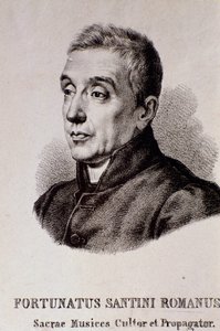 Portrait de Fortunato Santini (gravure) - Unknown artist