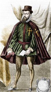 Portrait de Francisco Pizarro (fr. François Pizarre) - Unknown artist