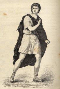 Portrait de François-Joseph Talma (1763-1826), acteur français. Gravure du XIXe siècle