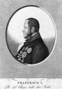 Portrait de François Ier (1777-1830), roi des Deux-Siciles.