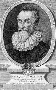 Portrait de François Malherbe, poète français (1555-1628) - gravure - Unknown artist