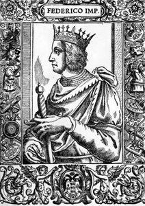 Portrait de Frédéric II (1194-1250), empereur allemand.