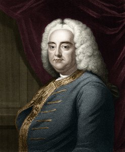 Portrait de George Frederick Handel (Georg Friedrich Handel) - Unknown artist