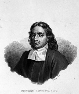 Portrait de Giambattista Vico (1668-1744), historien, juriste et philosophe italien. Aussi appelé Giovanni, Gian Battista, Jean Baptiste ou Jean-Baptiste. Gravure du 19ème siècle. - Unknown artist