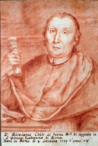 Portrait de Girolamo Chiti di Siena (1679-1759), maître de chapelle italien (gravure)