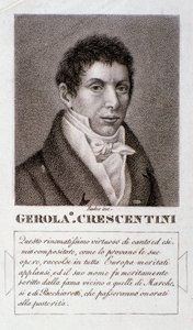 Portrait de Girolamo Crescentini (gravure) - Unknown artist