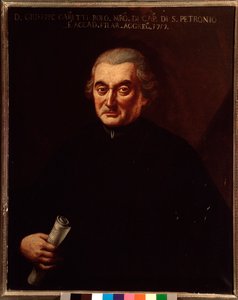 Portrait de Giuseppe Maria Caretti (1690-1774) compositeur italien. Peinture anonyme. 18ème siècle. Bologne, civico Museo Museo