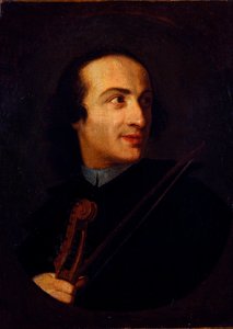 Portrait de Giuseppe Tartini (1692 - 1770), violoniste et compositeur italien Peinture anonyme. XVIIIe siècle Milan, musée du château