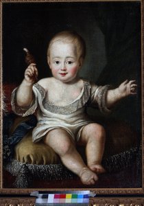 Portrait du grand-duc Alexandre Pavlovitch de Russie en bébé - Unknown artist