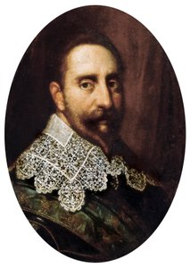 Portrait de Gustave-Adolphe II (1594-1632), roi de Suède de 1611 à 1632. Peinture. Padoue, Musée municipal de Padoue. - Unknown artist