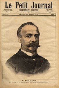 Portrait de Gustave Noblemaire (1832-1924) qui, après avoir supervisé avec succès la construction de la ligne de chemin de fer Alger-Oran jusqu