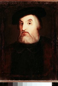 Portrait de Hernan Cortes (1485-1547), conquistador espagnol du Mexique - Unknown artist