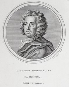 Portrait du compositeur et violoncelliste baroque italien Giovanni Battista Bononcini - Unknown artist