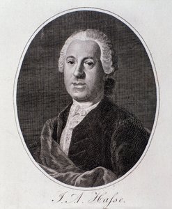 Portrait de Johann Adolf Hasse (gravure) - Unknown artist