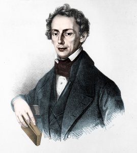 Portrait de Johann Christian Doppler (1803-1853). Physicien autrichien. Gravure du 19ème siècle. - Unknown artist