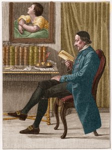 Portrait de Johann Kaspar Lavater ou Gaspard Lavater (1741-1801), théologien suisse et écrivain germanophone connu pour son travail sur la physiognomonie. - Unknown artist