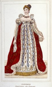 Portrait de Joséphine de Beauharnais Bonaparte (1763 - 1814), Impératrice des Français. Gravure de 1830 - Unknown artist
