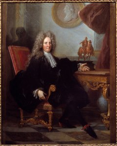 Portrait de Jules Hardouin Mansart, architecte et surintendant des bâtiments du roi Louis XIV - Unknown artist