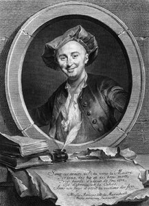 Portrait de Julien Offray de La Mettrie (1709-1751) médecin et philosophe français - Unknown artist