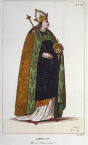 Portrait de Louis Ier le Pieux ou le Débonnaire (778 - 840), Empereur de l