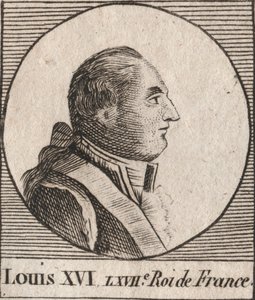 Portrait de Louis XVI (1754-1793), roi de France de 1774 à 1791, puis roi des Français de 1791 à 1792 - gravure de « Instruction sur l