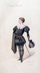 Portrait de Lucio, ténor dans Lucia di Lammermoor, opéra de Gaetano Donizetti