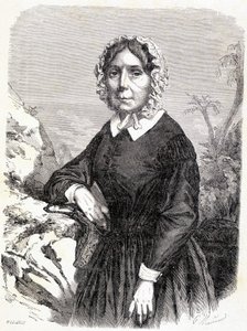 Portrait de Madame Ida Pfeiffer (1798-1858), voyageuse autrichienne - Unknown artist