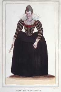 Portrait de Marguerite de Valois, dite Reine Margot (1553 - 1615), reine de Navarre, première épouse de Henri IV