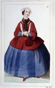 Portrait de Marguerite de LUSSAN femme de lettres française (1682-1758).