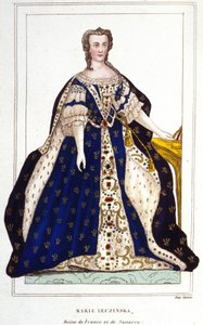 Portrait de Marie Leszczynska, reine de France (gravure) - Unknown artist