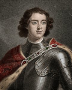 Portrait de Pierre Ier le Grand (1672-1725), tsar de Russie (gravure) - Unknown artist