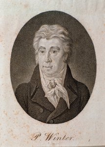 Portrait de Peter Winter (gravure) - Unknown artist
