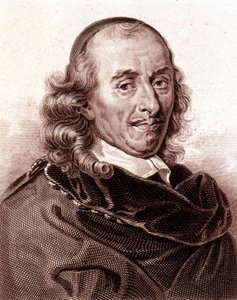 Portrait de Pierre Corneille (1606 - 1684), poète dramatique français.