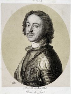 Portrait de Pierre Le Grand (gravure) - Unknown artist