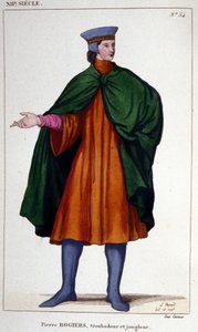 Portrait de Pierre Rogiers, troubadour et jongleur du 12ème siècle - Unknown artist