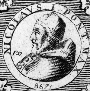 Portrait du Pape Saint Nicolas Ier le Grand (858-867)